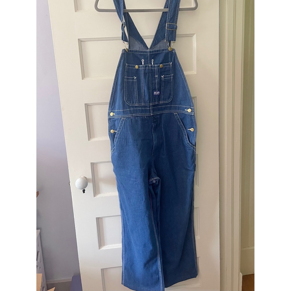 Big Smith Denim Bib Overalls 32x30 Relaxed Fit Carpenter Workwear NWT/NWOT